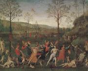 Pietro Vannuci called il Perugino The Combat of Love and Chastity (mk05) Sweden oil painting artist